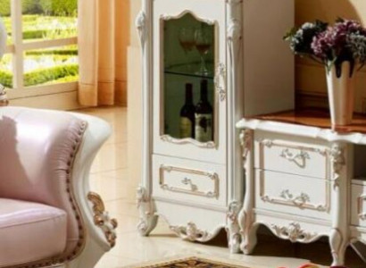 Vitrína Luxus skříň dřevo Stil bílý sklo Nový skříně Skleněný šatník.